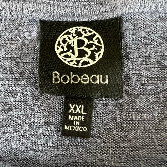 Bobeau Womens T Shirt Top Short Sleeve Twisted Hem Pullover Blue XXL - Picture 5 of 5